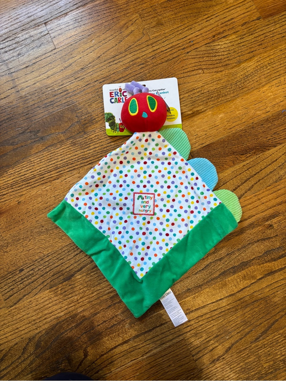 The Very Hungry Caterpillar Green Polka Dot Baby Lovey